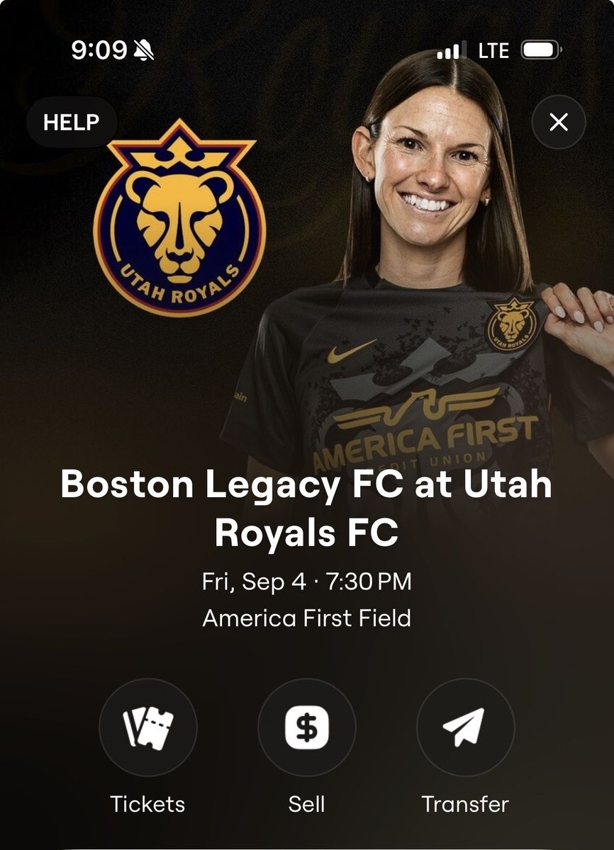 Boston Legacy vs Utah Royals FC Tickets