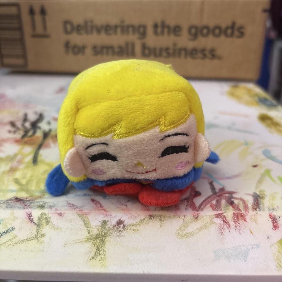 DC Comics Supergirl Kawaii Cubes Plush Toy Collectible Stuffed Character
