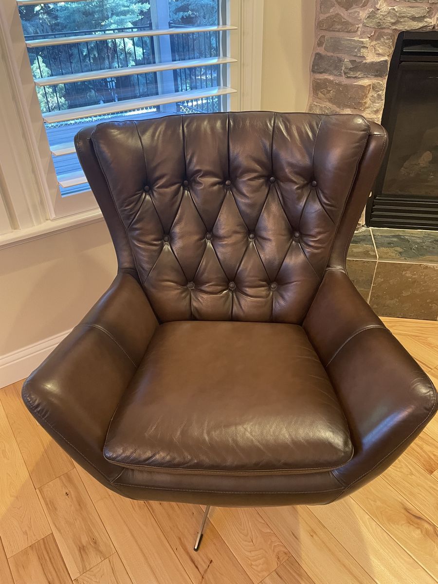 Pottery Barn leather chair