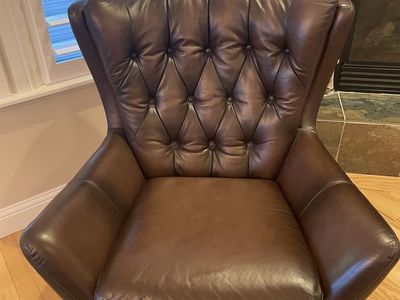 Pottery Barn leather chair