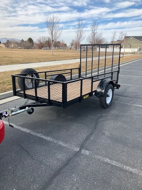 Big Bubba's Single Axle Utility Trailer with Rear Ramp Gate and Spare Tire