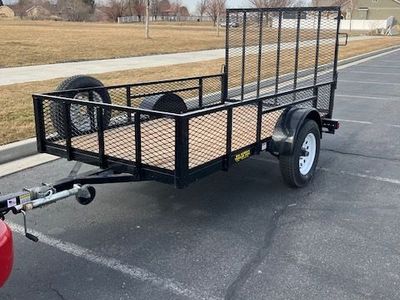Big Bubba's Single Axle Utility Trailer with Rear Ramp Gate and Spare Tire