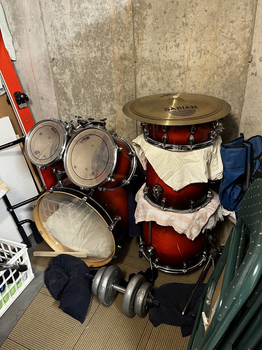 6-Piece Mapex Meridian Red Maple Drum Set