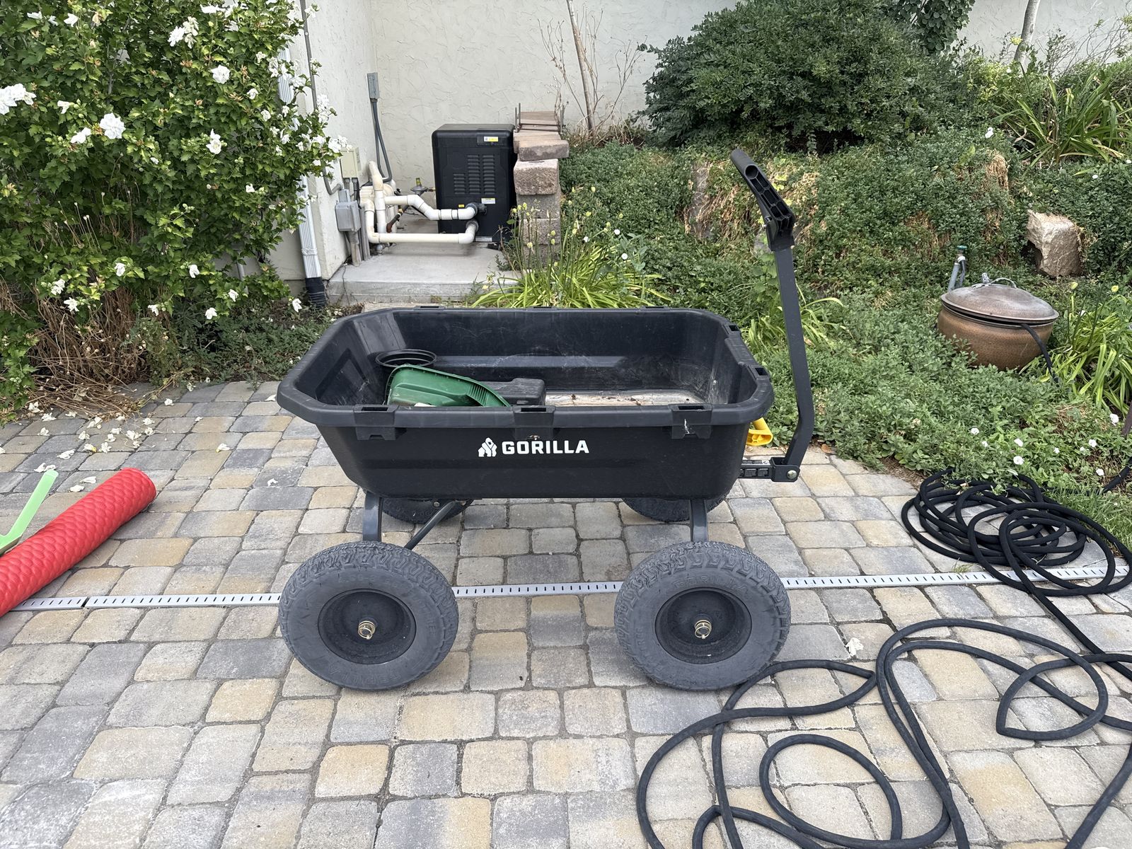 Gorilla 9 cubic ft landscape cart from costco