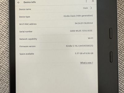 Kindle Oasis 10th Gen