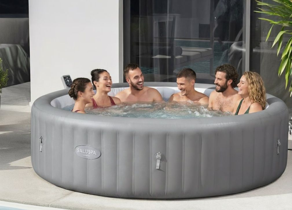 Bestway SaluSpa Hawaii Inflatable Hot Tub - 6-8 Person, Round - 93 in x 28 in