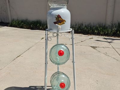 Water Bottle Stand + Extra Bottles (optional)