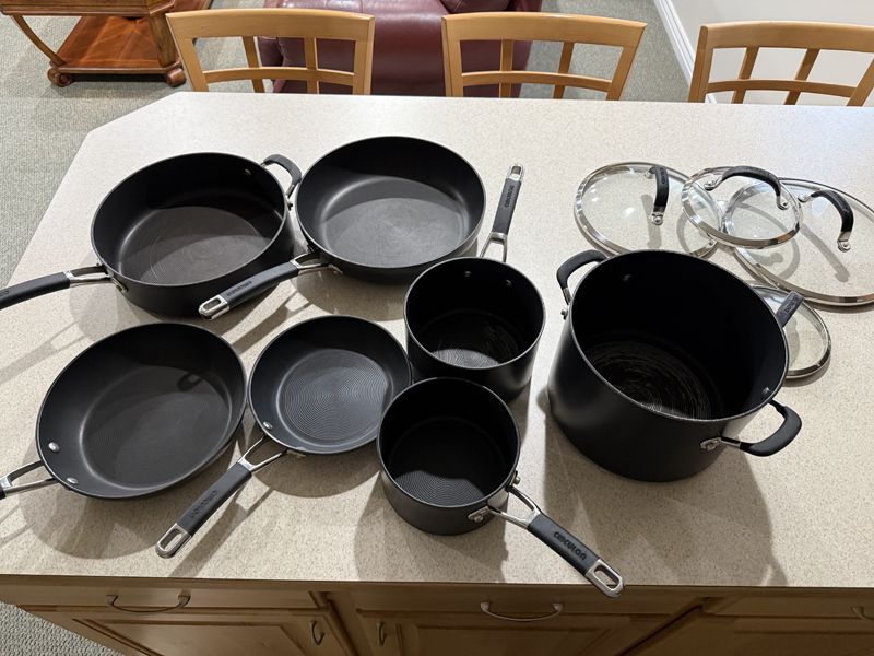 Circulon Premier Professional 11-Piece Nonstick Cookware Set - Dishwasher Safe & Induction Suitable