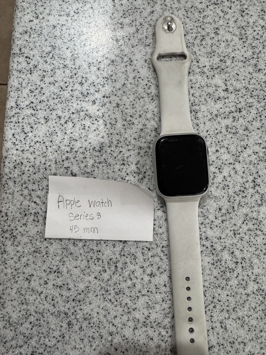 Apple Watch Series 8 45mm Smartwatch with White Band