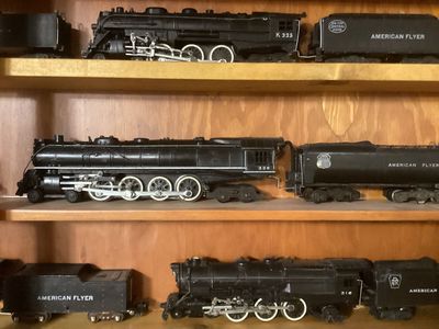 Large American flyer S gauge Railroad collection for sale.