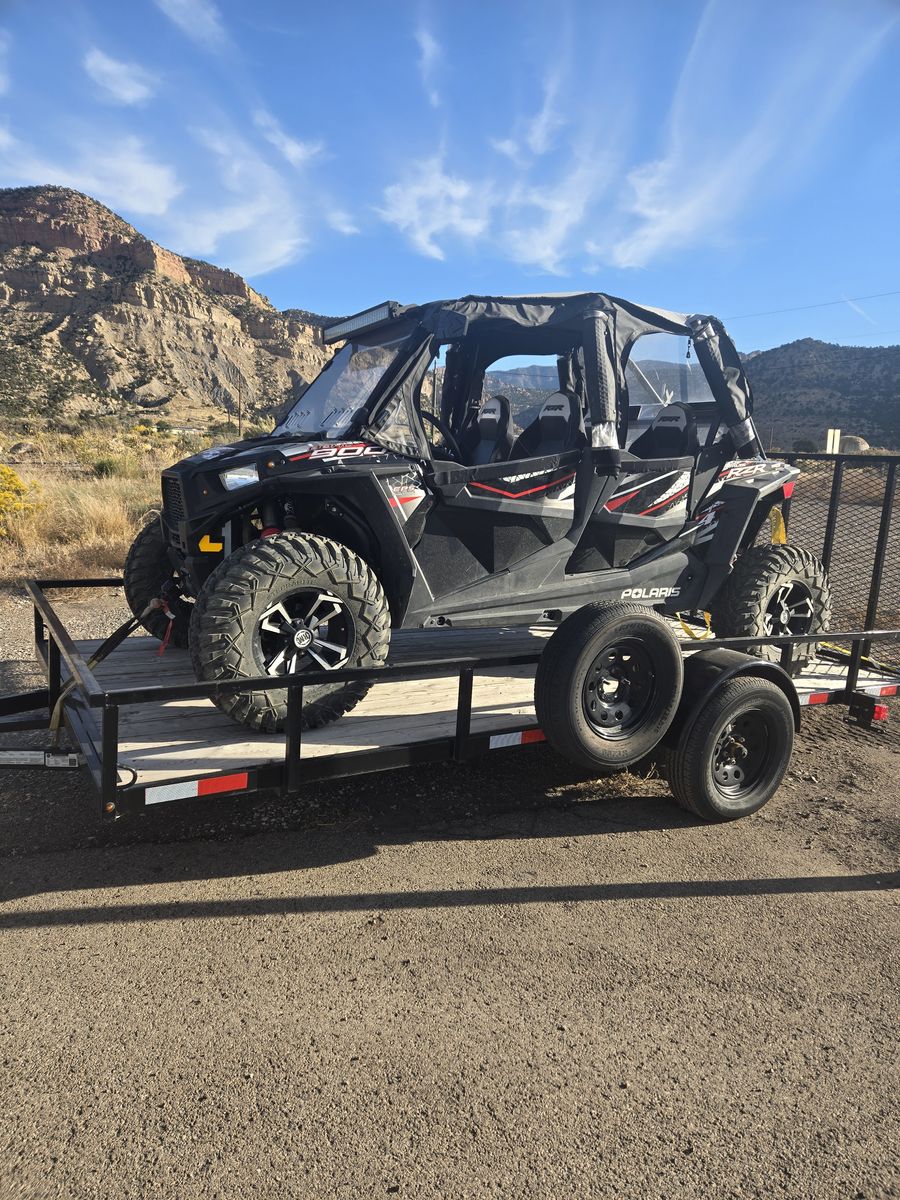 2017 Polaris rzr4 900 with trailer