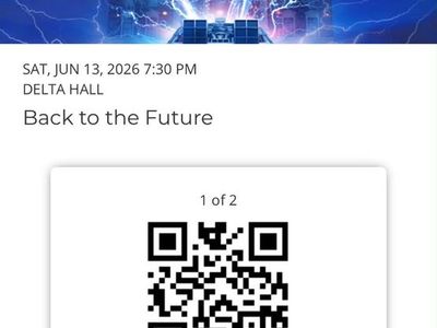 Two Back to the Future Broadway at Eccles Tickets for Saturday, June 13 at 7:30pm
