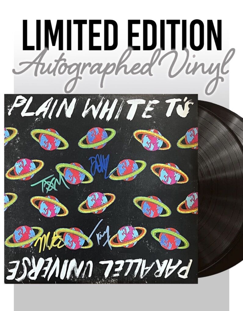 Plain White T’s-SIGNED Parallel Universe Vinyl