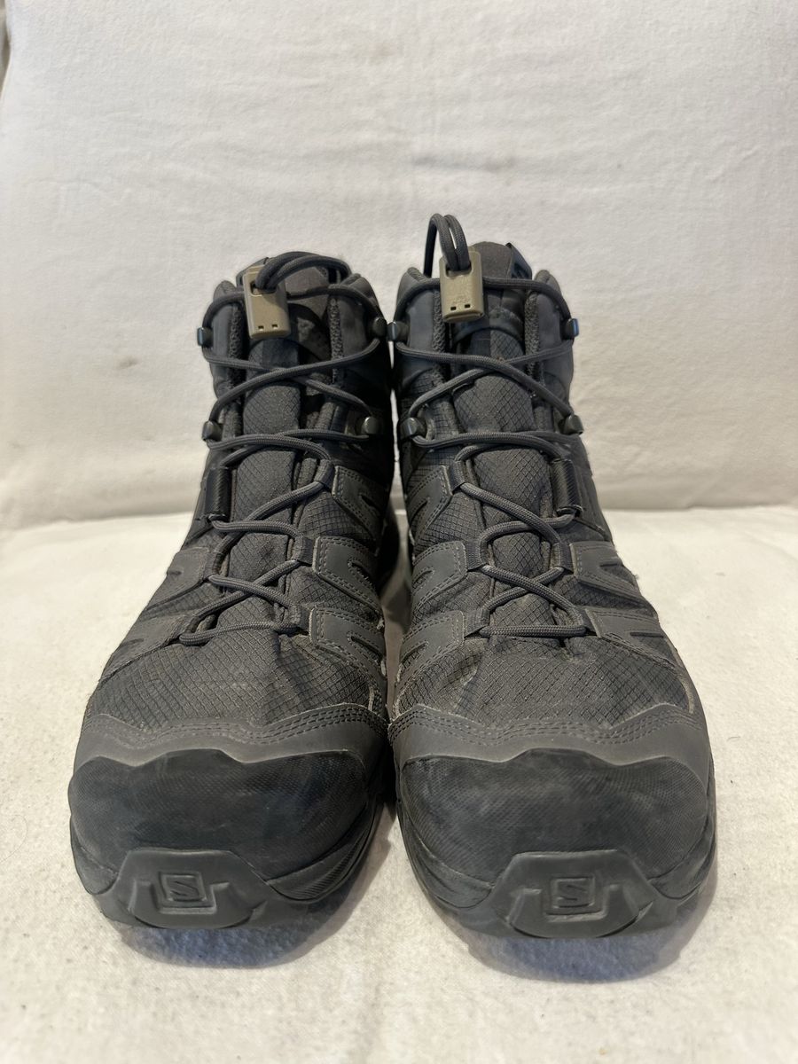 Salomon x-Ultra Forces men’s size 11.5 gray textile Gore-Tex mid hiking boots lightly used