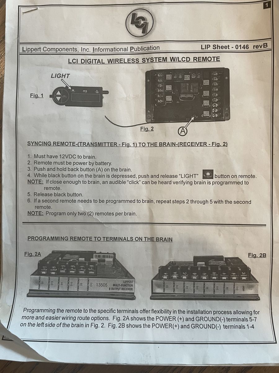 Lippert LCI Digital Wireless System W/LCD Remotes