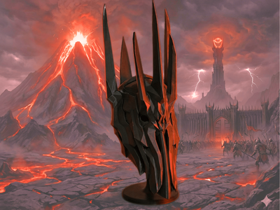 Saurons Helmet | Lord of the Rings and other collectibles