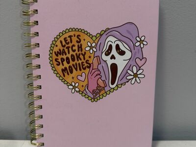 Halloween Ghostface Spiral Notebook