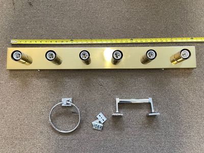 Free - Brass Light Fixture , toilet paper holder, towel holder