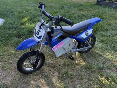 Razor MX350 Electric Dirt Bike Kids Motocross Motorcycle Blue