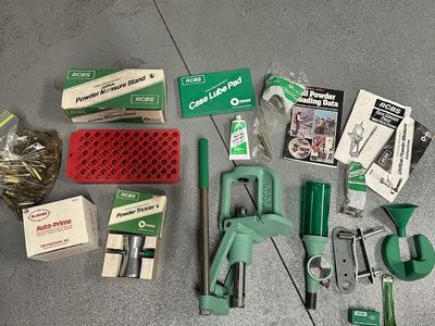 RCBS reloading press and accessories