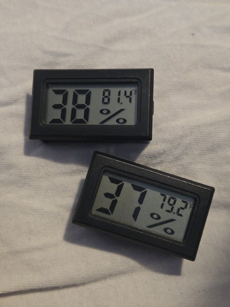 2-Pack Digital Mini Hygrometer Thermometer Humidity Gauge Indoor Temperature Meter