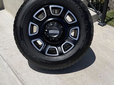 Ford F350 Platinum Rims and Tires 275/65R20 Yokohama Geolander