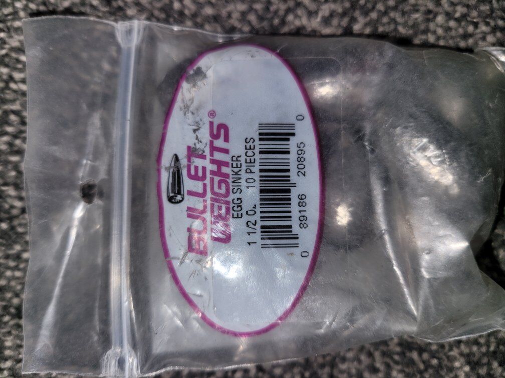 Bullet weights 1.5oz egg sinkers 10pack