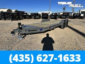 7x20 Diamond C HDT 207 Tilt Trailer - 15.5K GVWR - 14 Ply Tires