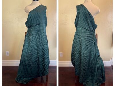 New York & Company Green Holiday Christmas Dress