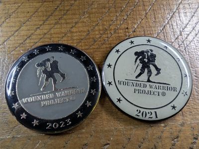 Wounded Warrior Project Challenge Coin Lot 2021 & 2023