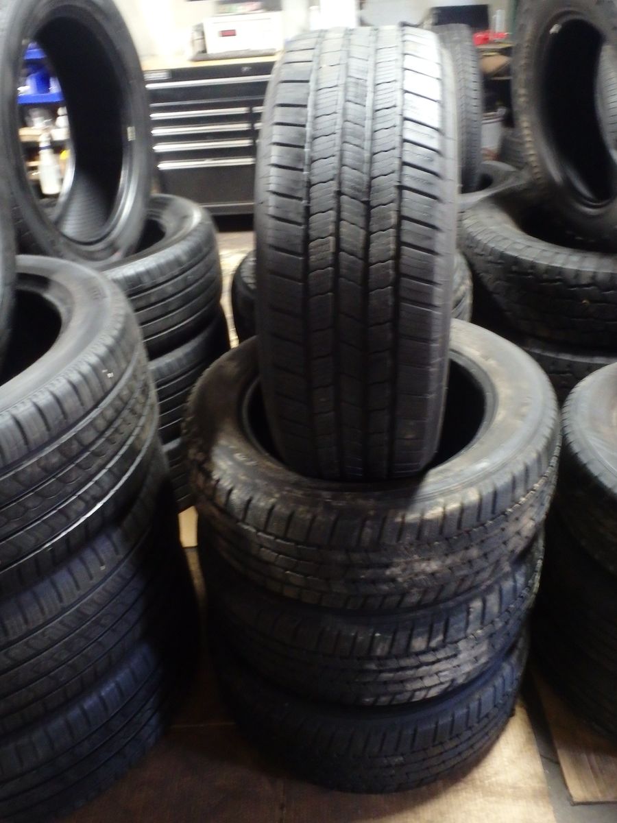 225/55R15 MICHELIN DEFENDER LTX M/S SET OF USED TIRES