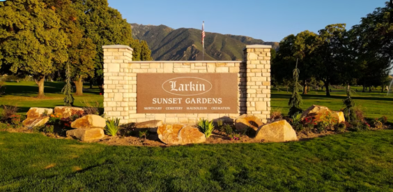 Beautiful Larkin Sunset Gardens Cemetery “Garden of Devotion” Burial Plot
