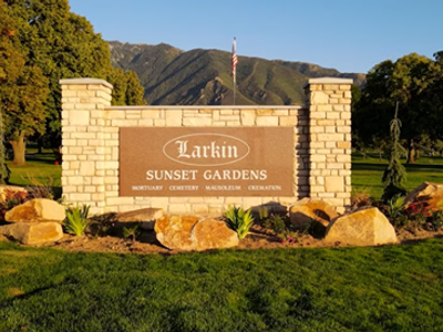 Beautiful Larkin Sunset Gardens Cemetery “Garden of Devotion” Burial Plot