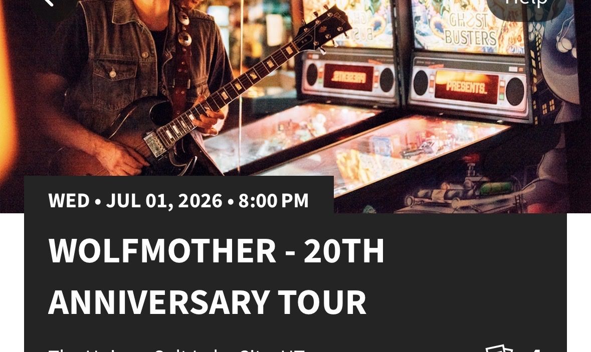 Wolfmother 20th Anniversary Tickets - July 1, 2026, 8:00 PM