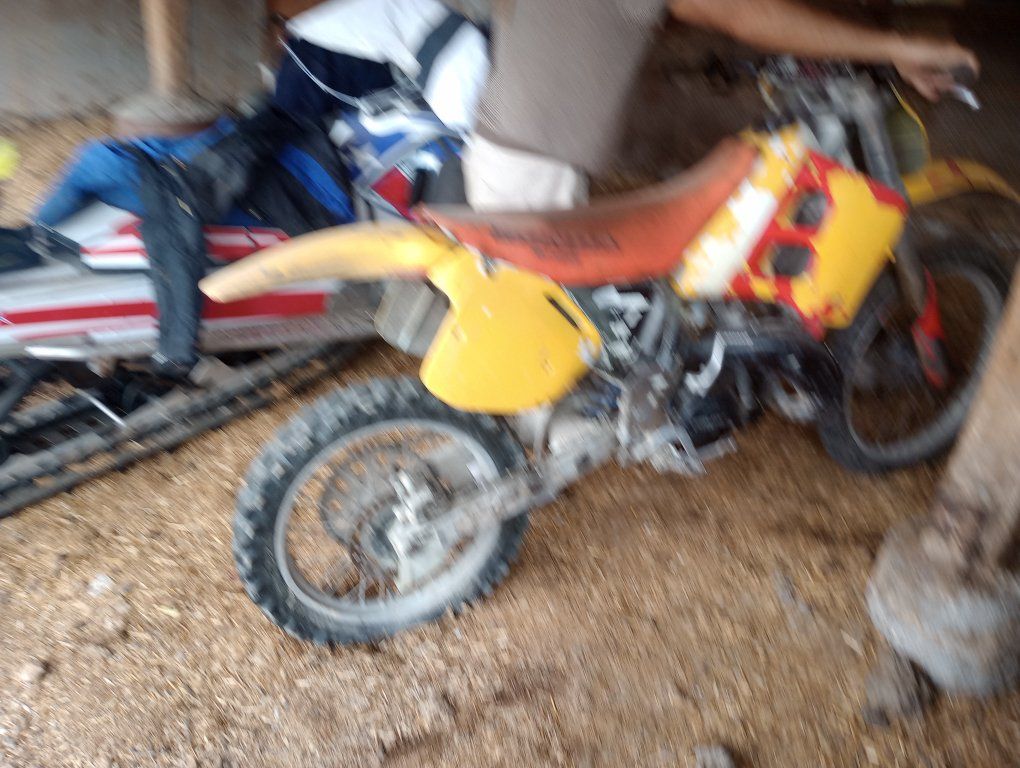 Used Dirt Bike - Yellow/Red, Off-Road Motorcycle