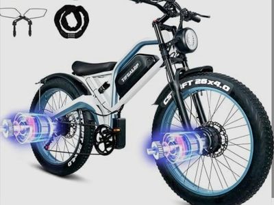 TIFGALOP Electric Fat Tire Bike with Digital Display
