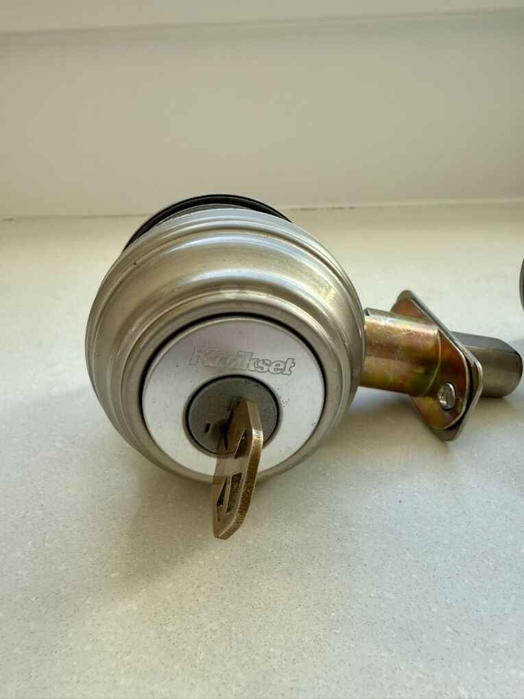 Kwikset Satin Nickel Deadbolt