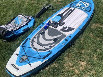 Blackfin Model X Inflatable Stand Up Paddle Board (SUP) with Pump, Paddle, and Bag