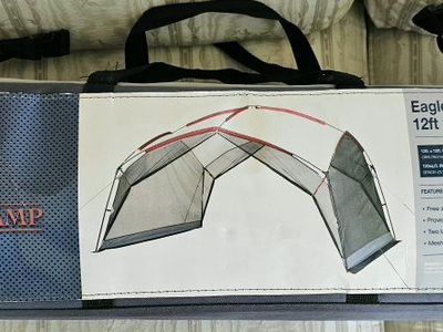 Eagle's Camp 12x10ft Screen House - Freestanding, Mesh Enclosure, 2 Zipper Doors, BRAND NEW NEVER BEEN OUT OF THE BOX!
