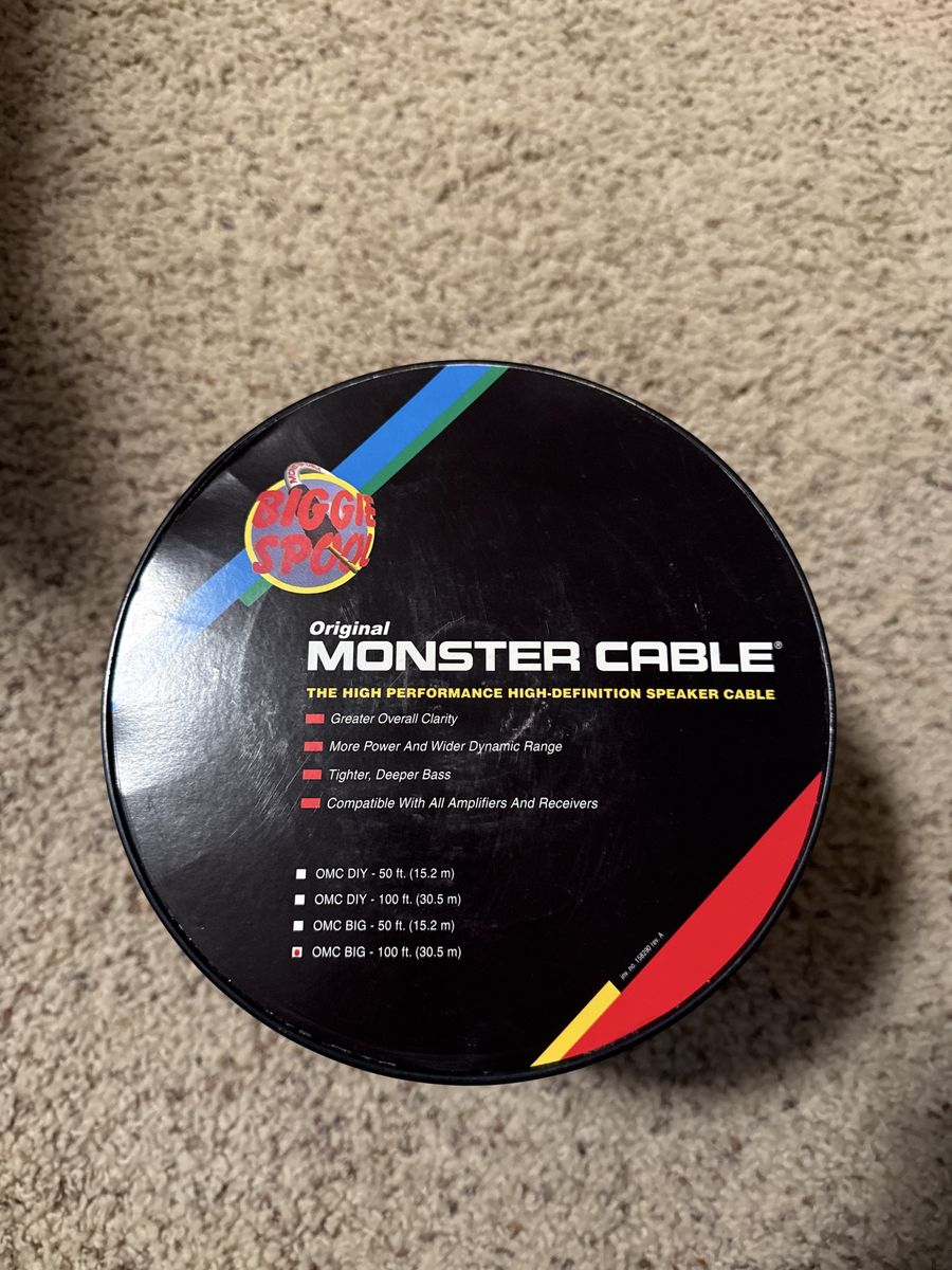 Monster Cable NEW Heavy Duty #12 Speaker Wire