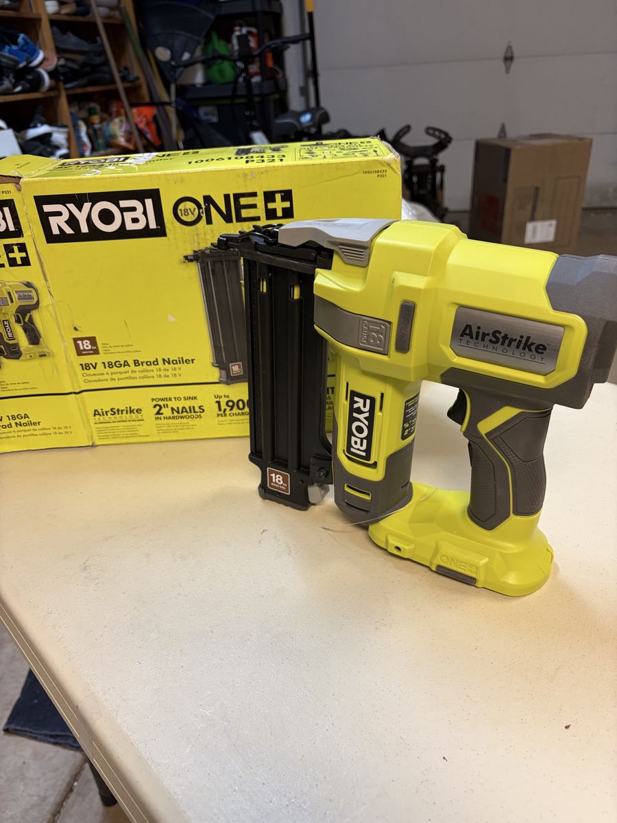 New Ryobi 18 Ga Airstrike Brad Nailer