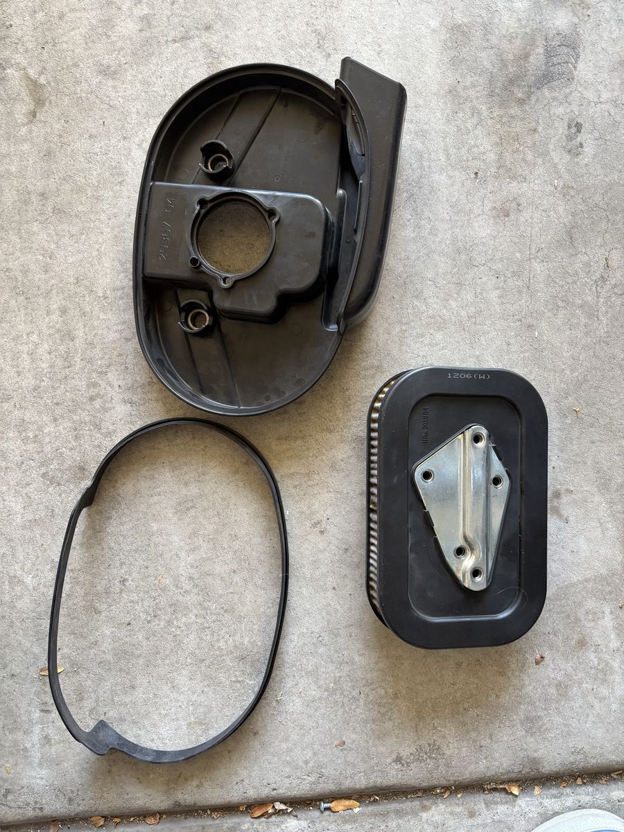 Stock Harley sportster airbox and filter