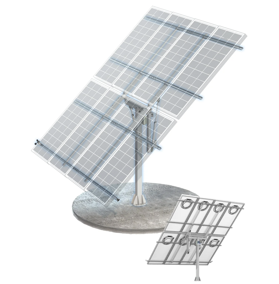 brand new ECO-WORTHY Dual Axis Solar Tracker Pro with tracker controller