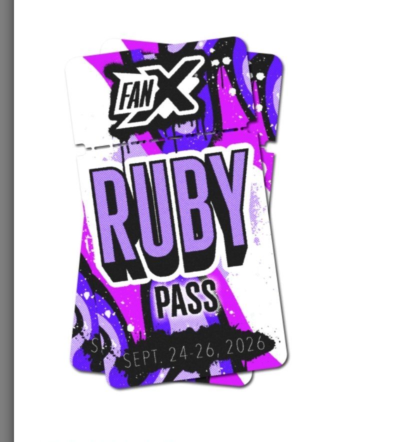FANX Ruby Pass Ticket - Sept 24-26, 2026
