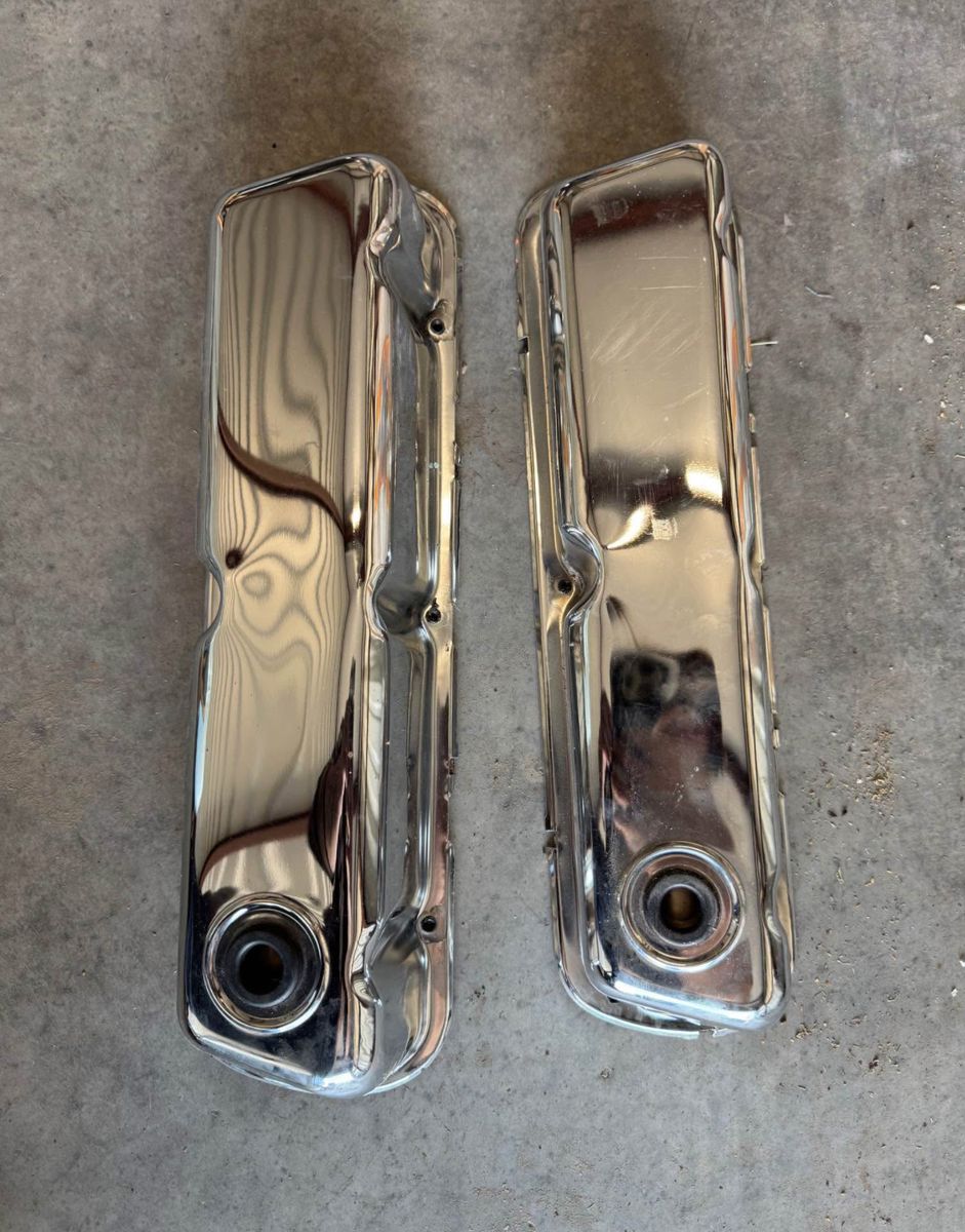 Ford 302 V8 Chrome Valve Covers New￼ 351w 5.0