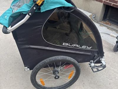 Burley Encore X Child Bike Trailer and Stroller - Teal