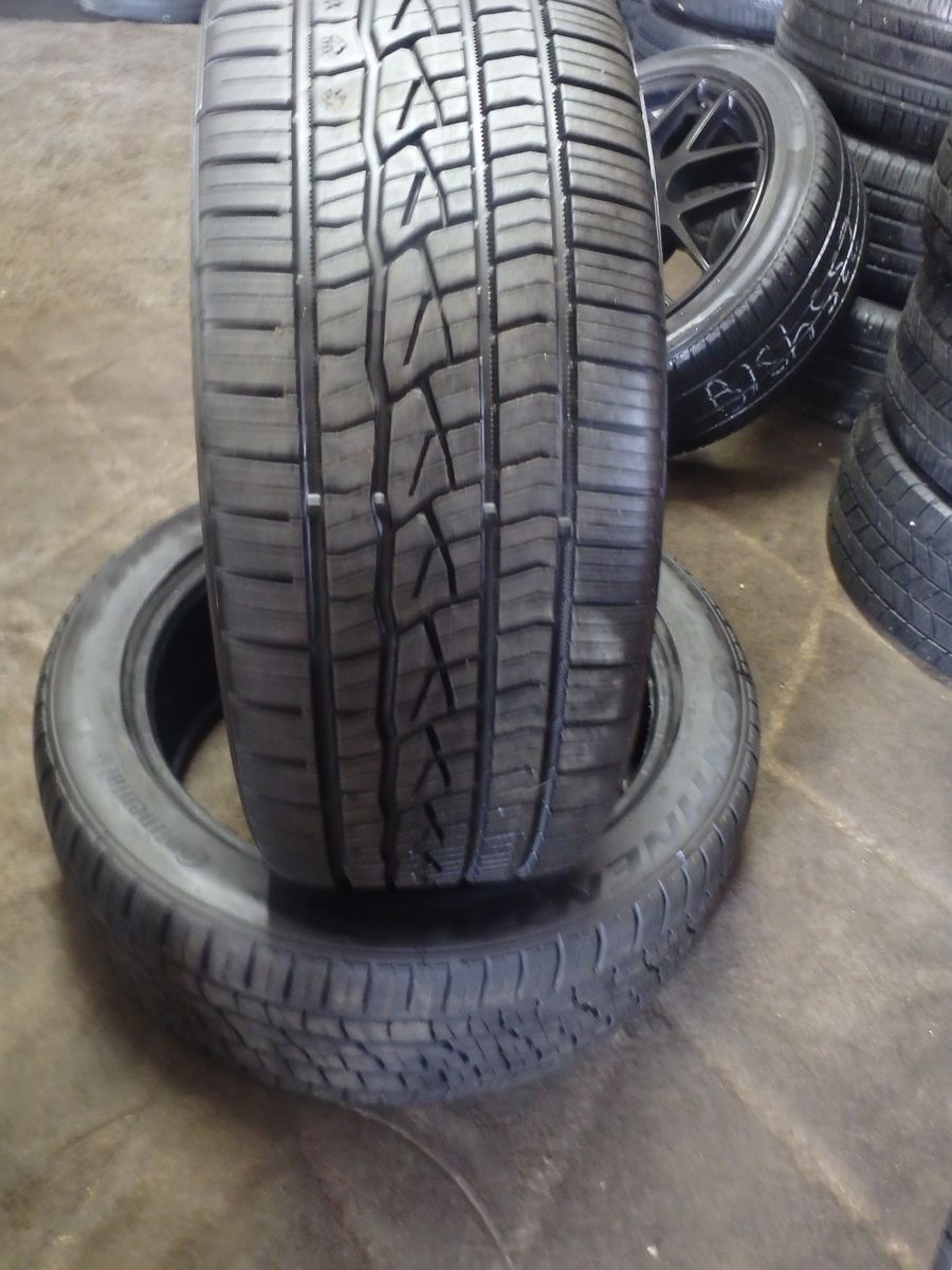 255/45R20 CONTINENTAL CONTROL CONTACT SPORT SRS PAIR OF TWO USED TIRES