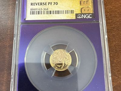 1 Gram Gold!! 2026 Niue G$1 Mermaid Reverse PF 70 NGC Certified Gold Coin