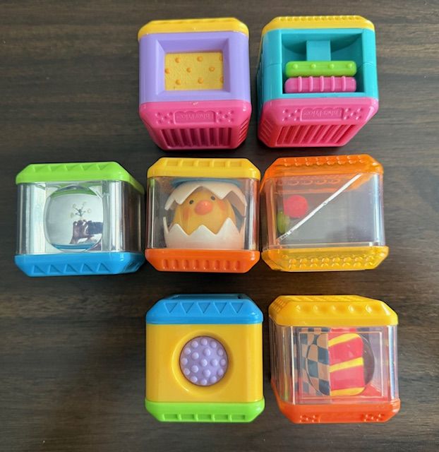 Fisher Price Peek-a-Boo Textured Sensory Blocks