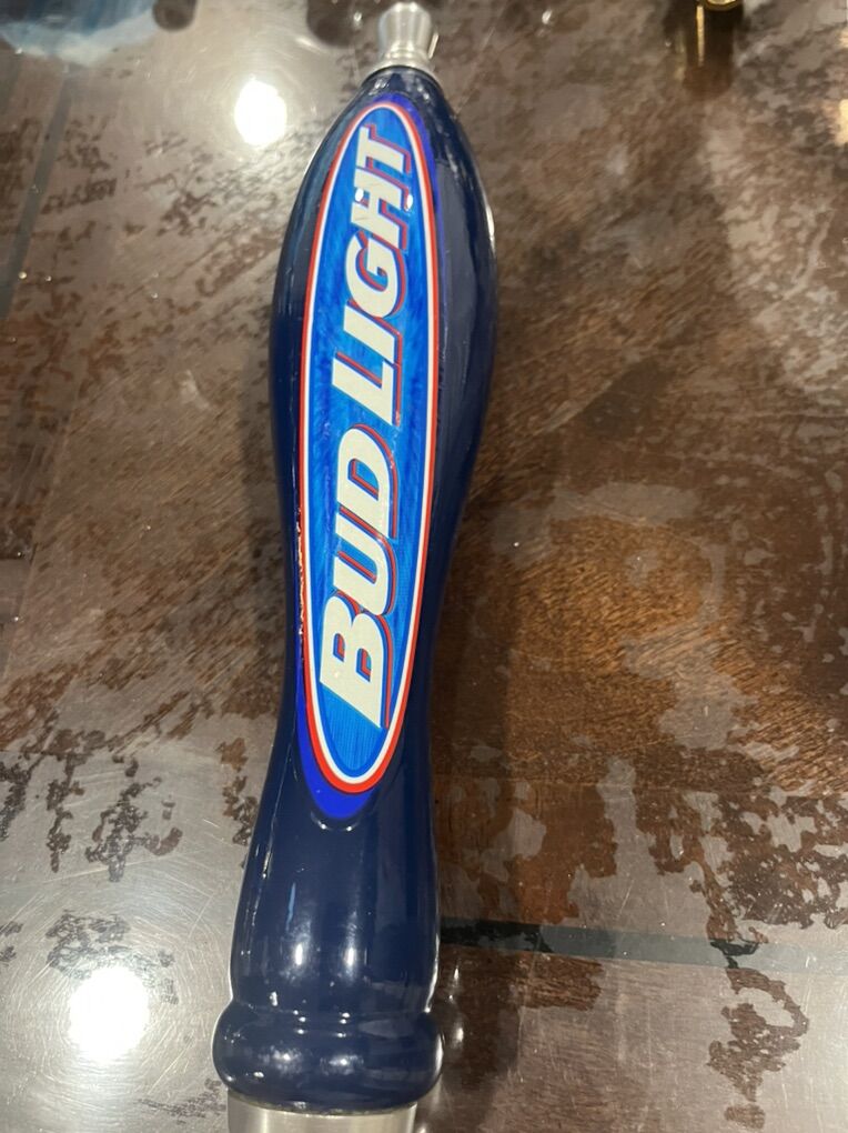 Vintage Bud Light Beer Tap Handle  Iconic Logo